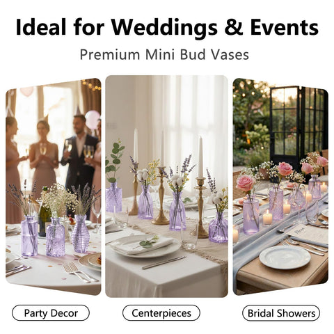 RUCKAE gift-ready bud vases suitable for weddings and celebrations