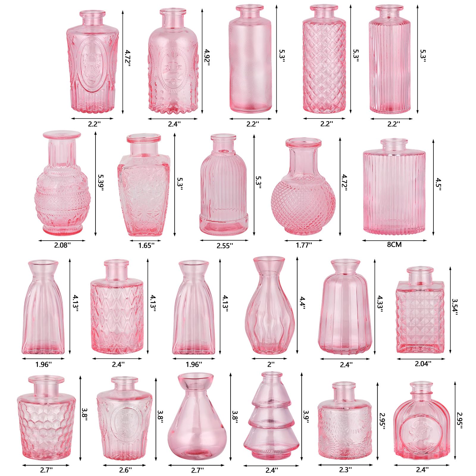 Ruckae pink bud vase small-02 showcasing delicate glass for versatile decor.
