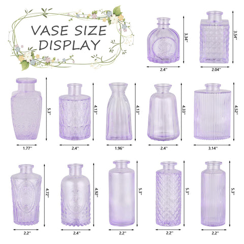 RUCKAE purple mini-flower vases add vintage charm to home decor