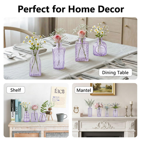RUCKAE small glass vases for centerpieces elevate shelves and windowsills