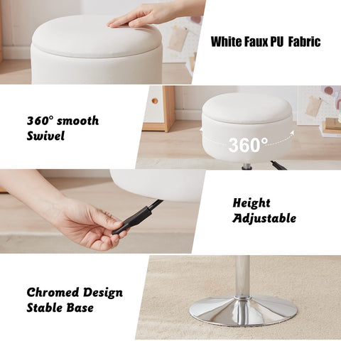 RUCUKEN chrome base provides sturdy support and stability