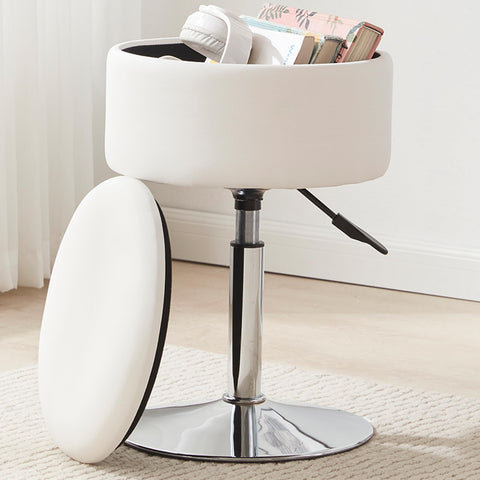 RUCUKEN vanity stool seat with comfortable cushion for makeup tasks