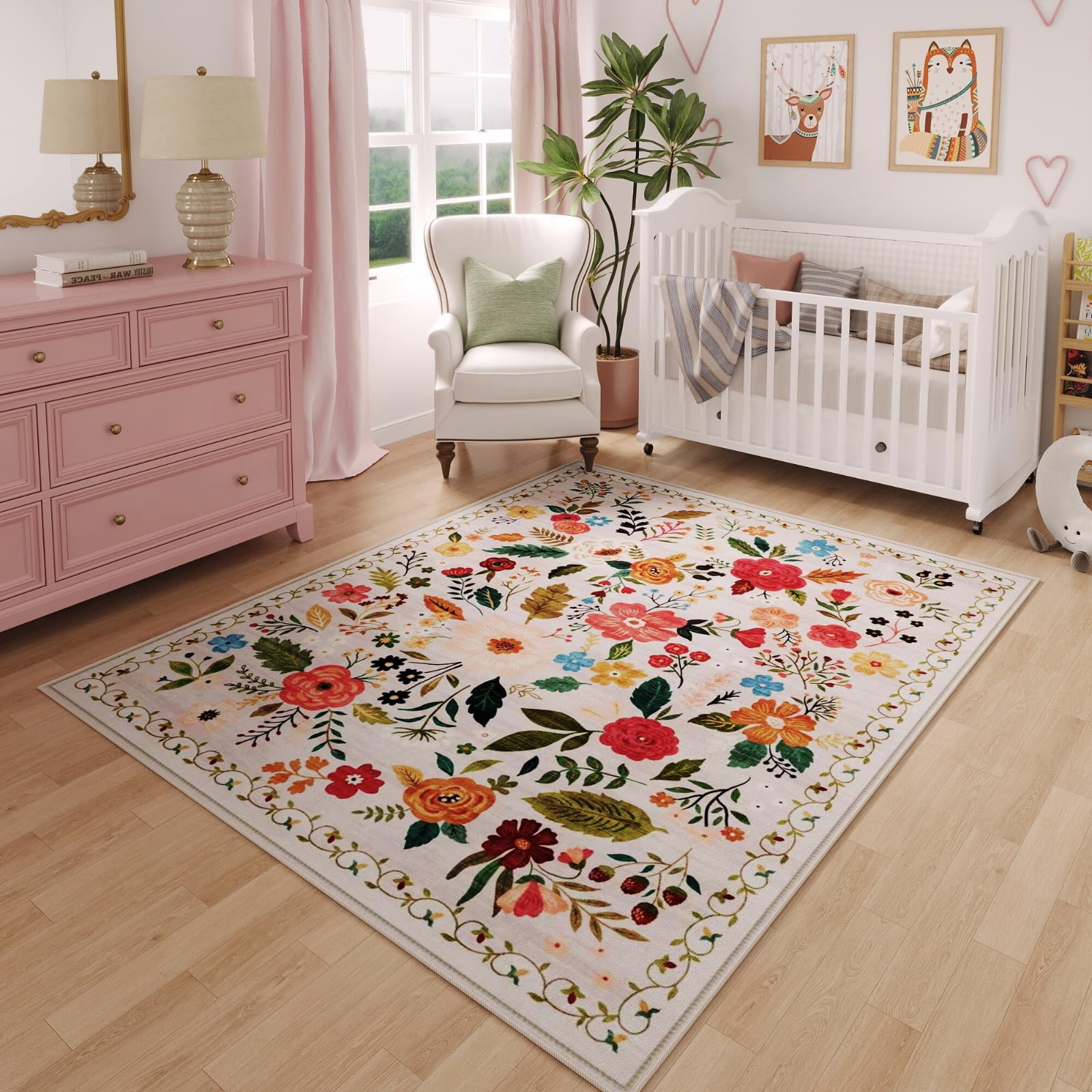 Rugcomf bedroom rug 3x5 beige closeup weave offers cozy feet