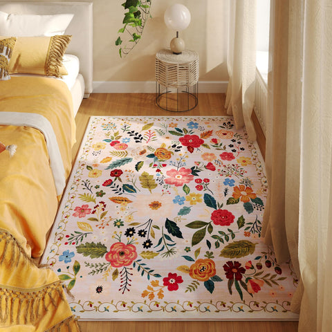 Rugcomf boho medallion pattern adds vintage charm to any room
