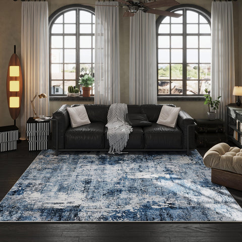 Rugcomf boho floral design blends with modern decor.