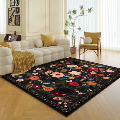 Rugcomf dining room rug under a table enhances gathering spaces.