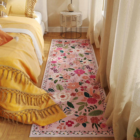 Rugcomf durable faux wool fibers feel soft underfoot.