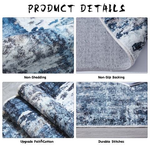 Rugcomf kids and pets friendly rug reduces shedding and mess.