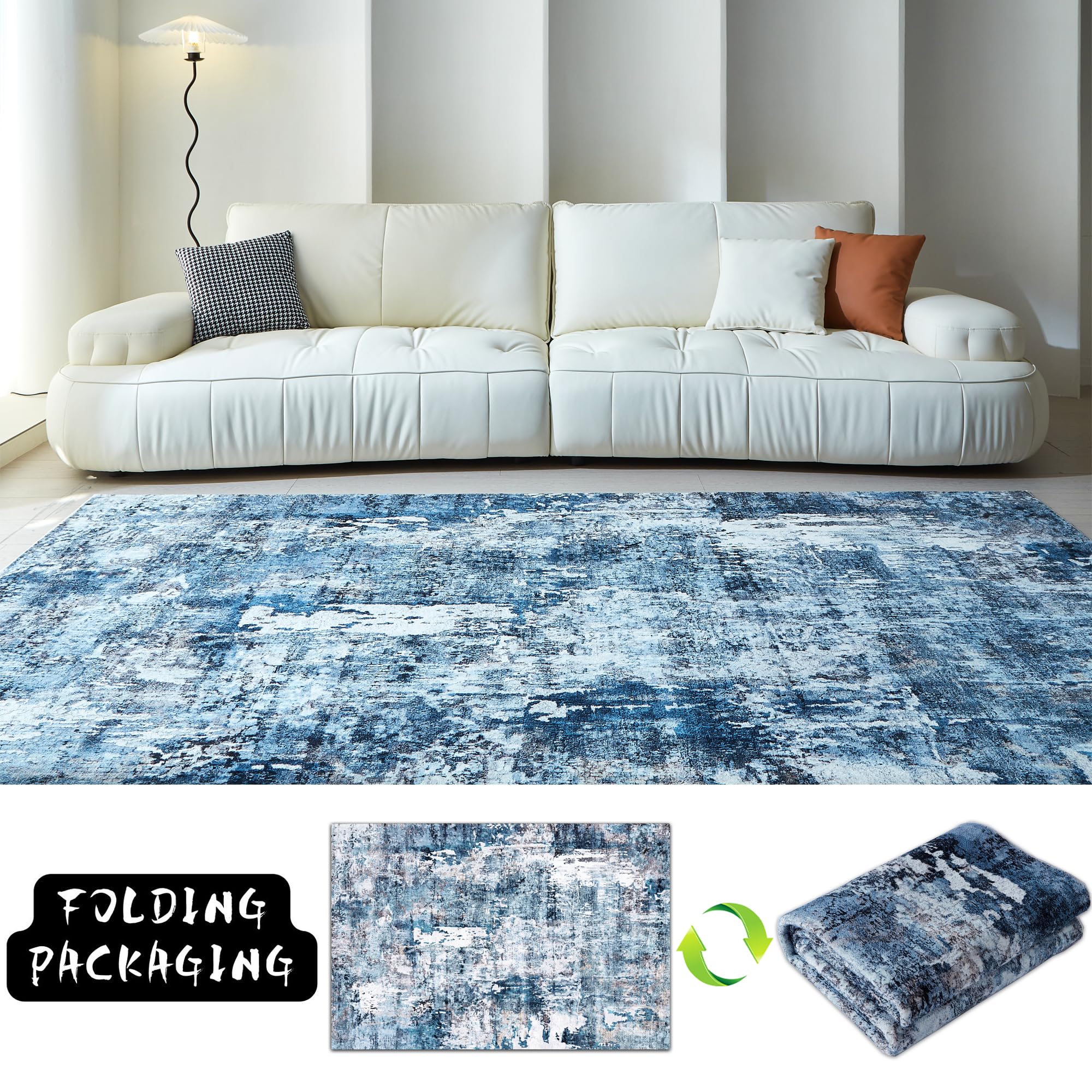 Rugcomf low-pile soft feel underfoot for everyday comfort.