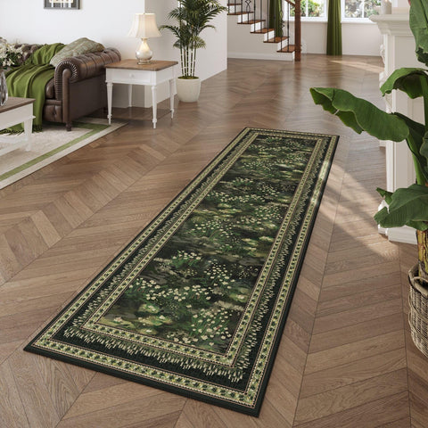 Rugcomf non-slip backing ensures secure placement on smooth floors