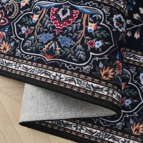 Rugcomf non-slip backing keeps rug securely in place.