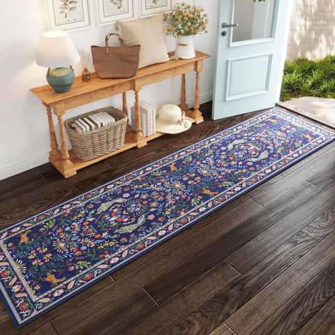 Rugcomf pet-friendly rug with durable velvet fibers handles daily use