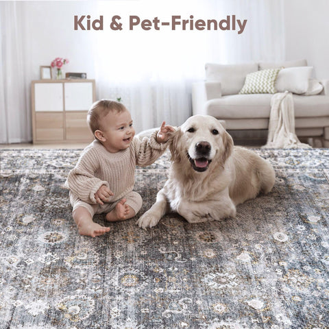 Rugcomf Runner boho floral design enhances modern home decor.