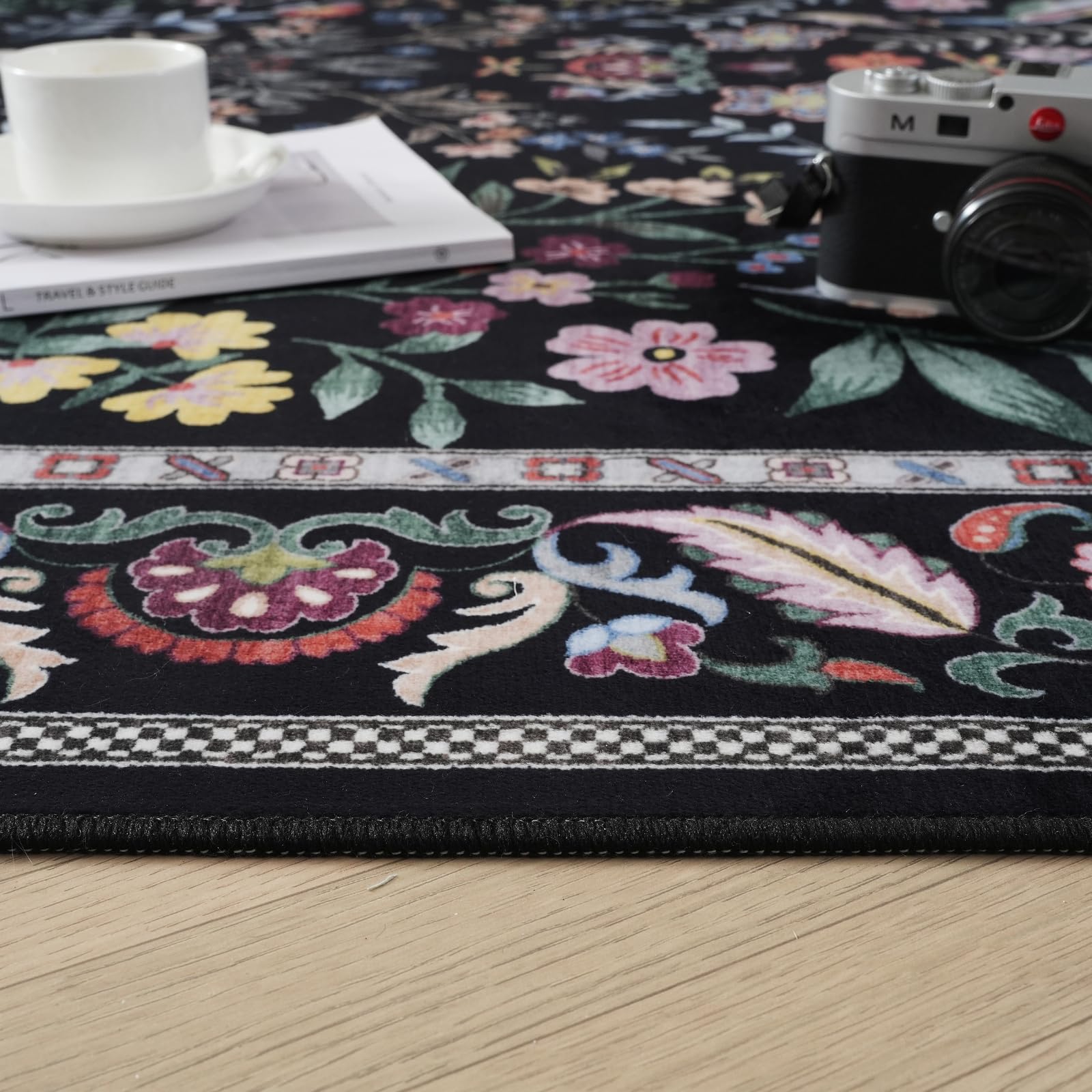 Rugcomf machine-washable rug makes cleaning quick and easy.