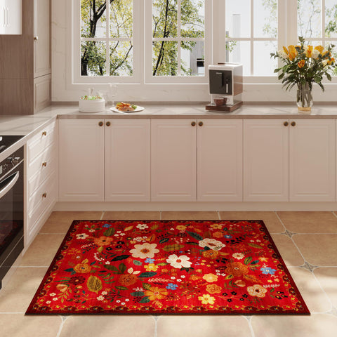 Rugcomf runner rug high-traffic friendly for living rooms and kitchens