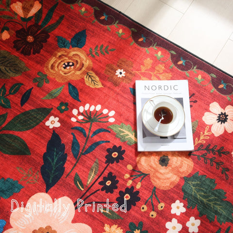 Rugcomf runner rug machine-woven pattern details enhance decor