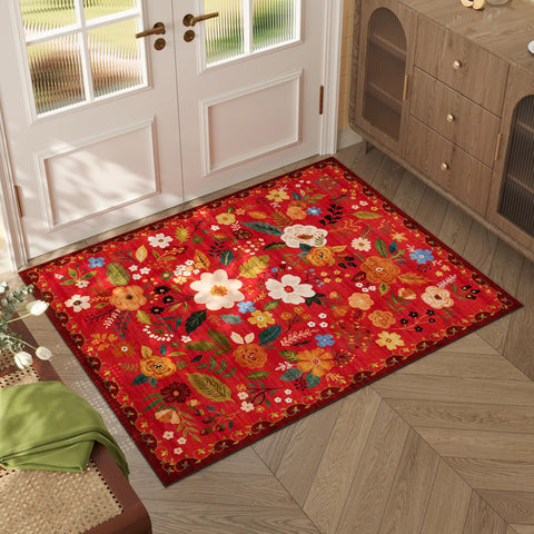 Rugcomf runner rug non-slip back keeps hallways secure and furniture in place