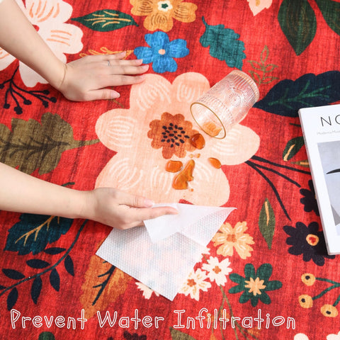 Rugcomf runner rug washable fibers simplify spills and quick cleaning