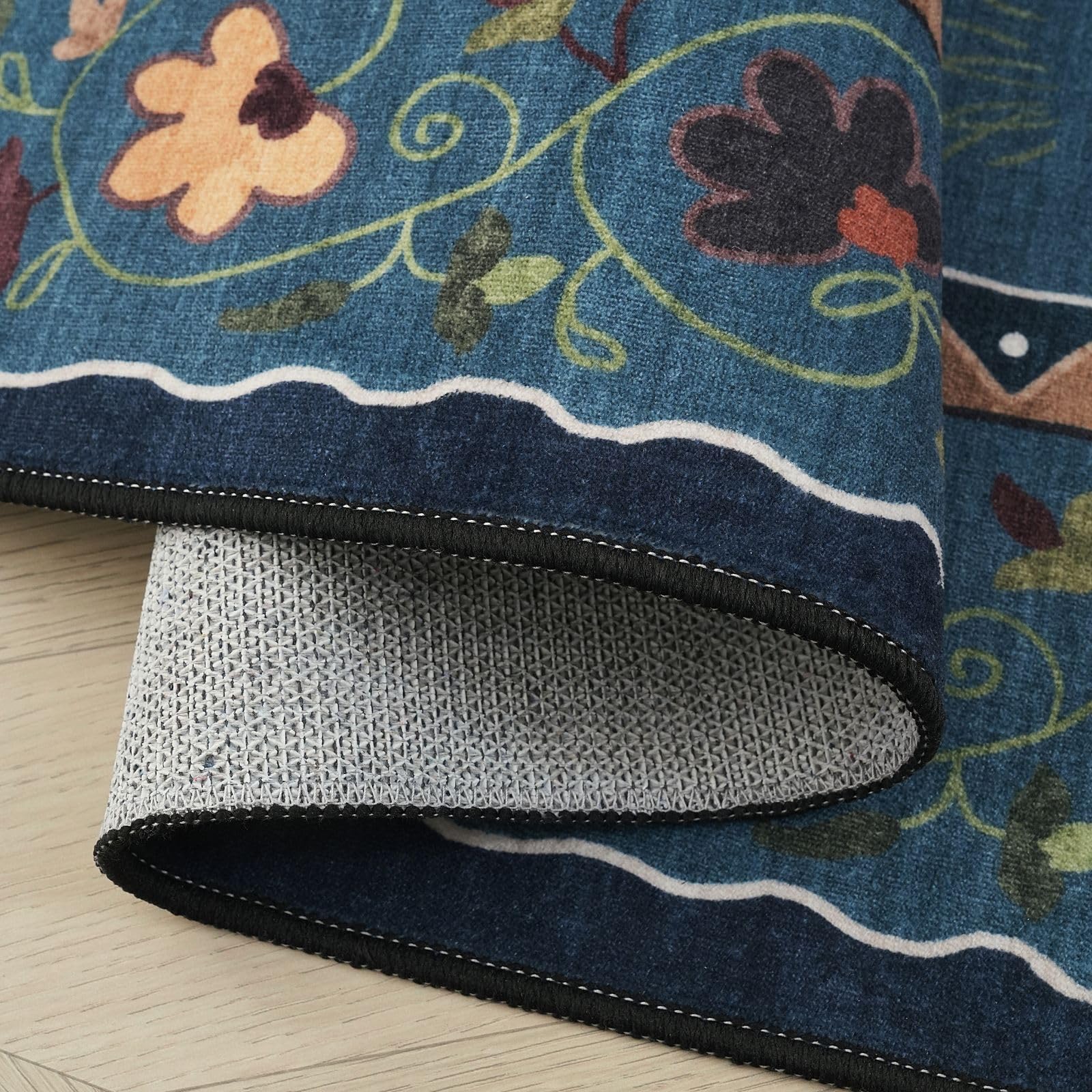 Rugcomf Runner tpr-backing helps prevent rug slipping on smooth floors