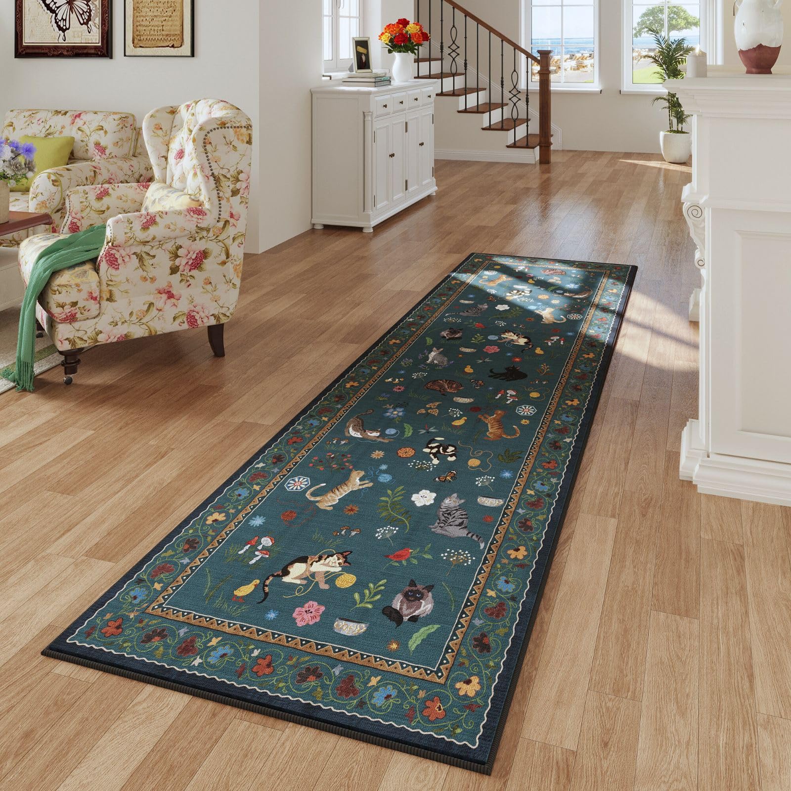 Rugcomf Runner washable-design rug for quick cleanup after spills