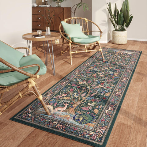 Rugcomf soft non-slip back rug stays securely in place on floors.