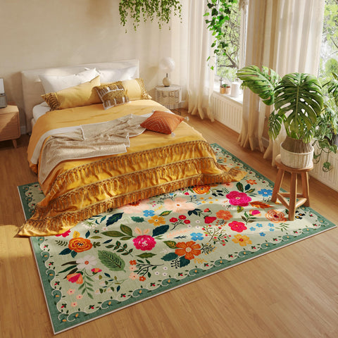 Rugcomf vintage medallion design for classic appeal.