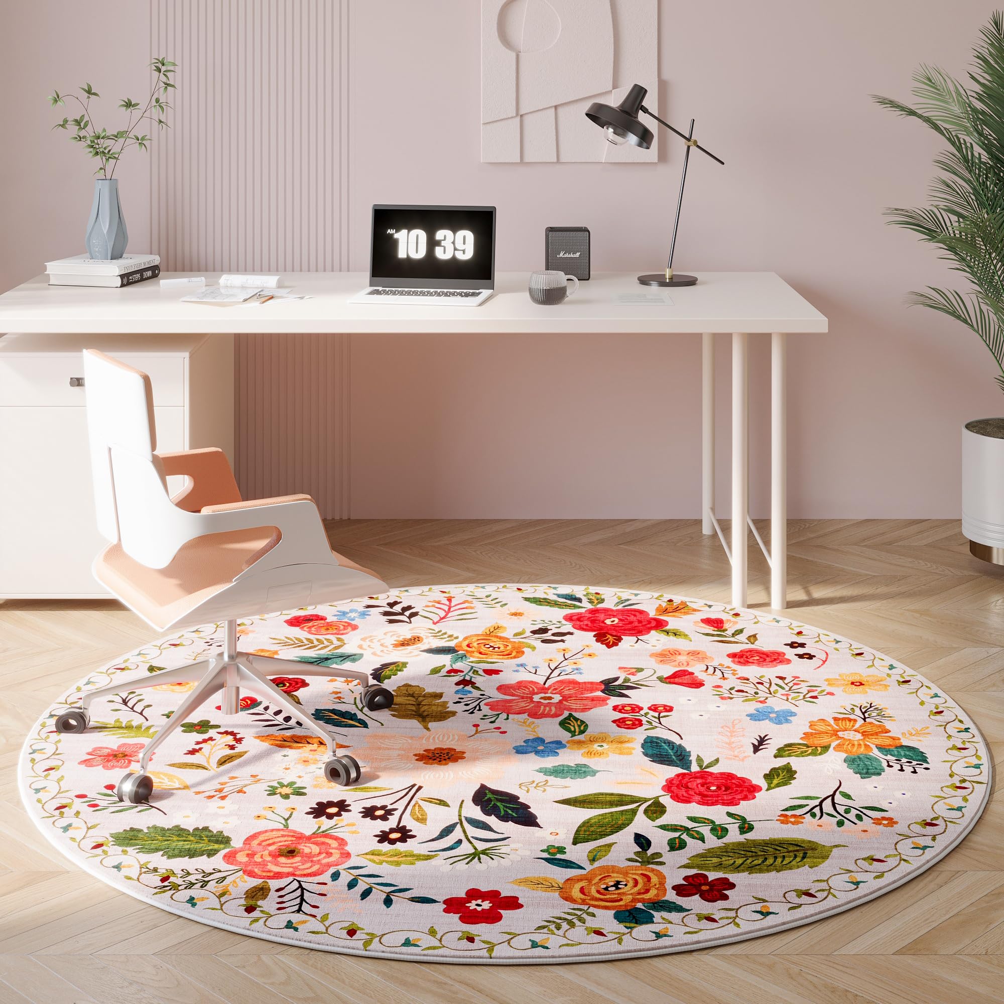 Rugcomf vintage medallion pattern delivers a timeless decorative touch.
