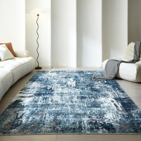 Rugcomf washable rug, machine-washable for easy stain cleanup.