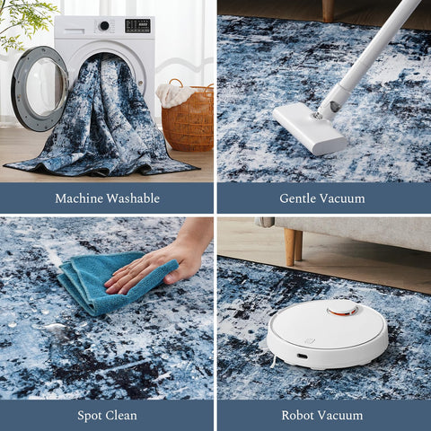 Rugflix pet and kid friendly rug supports playful spaces.