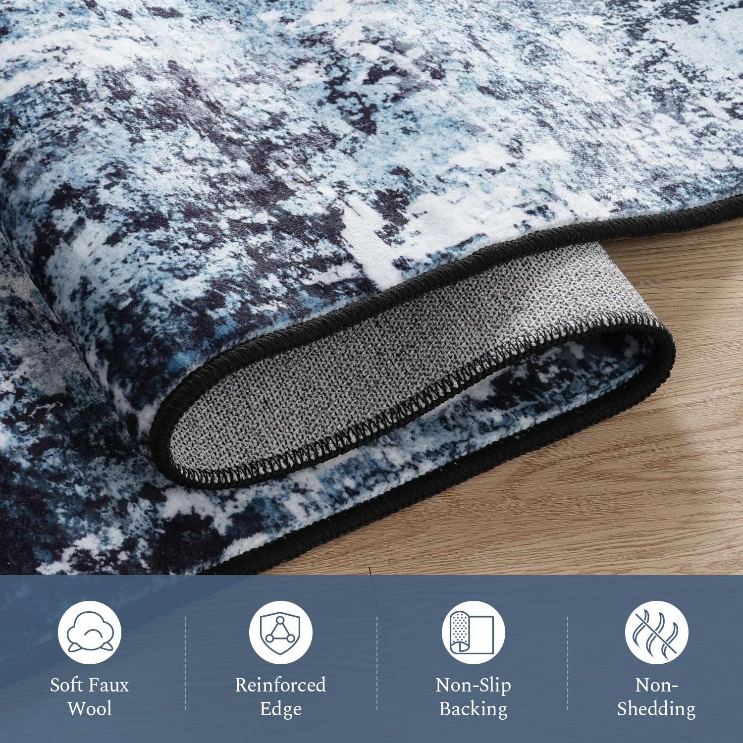 Rugflix reinforced edges improve durability for long-term use.