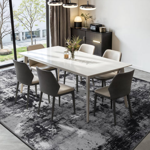Rugflix stain-resistant weave and backing for durable, easy cleaning.
