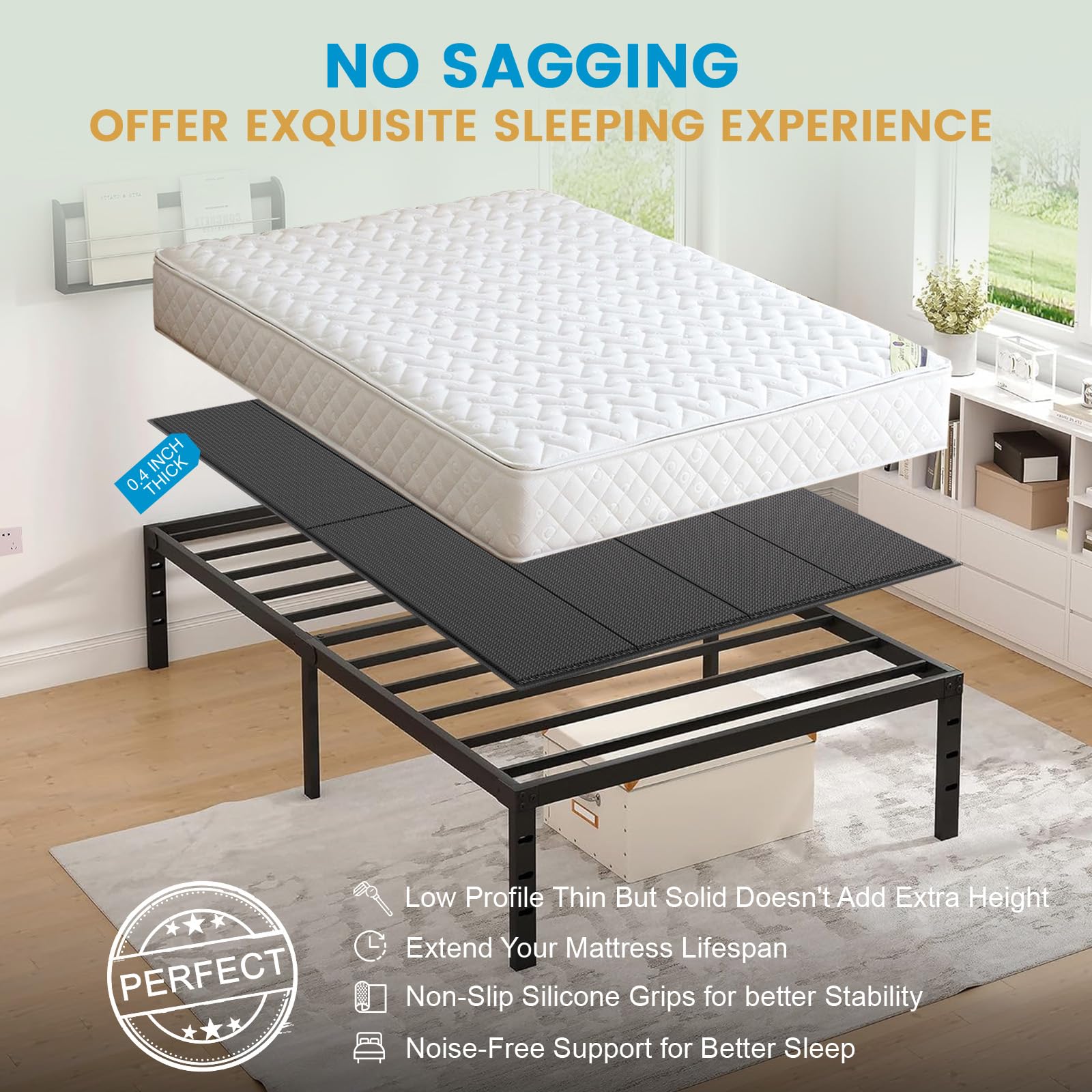 Ruggex Bunkie Board Queen breathable twin-wall design promotes airflow