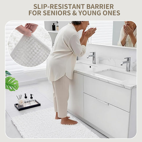 Ruggnovea 36x24 rug fits compact baths with versatile placement.