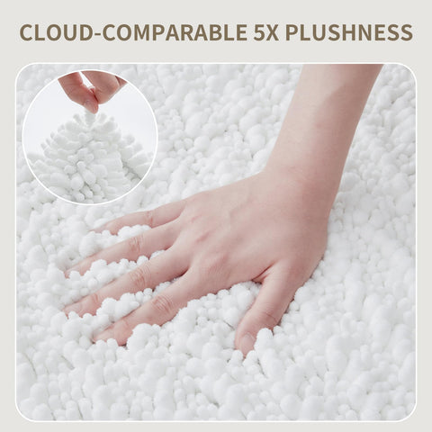 Ruggnovea soft chenille pile provides warm comfort underfoot.