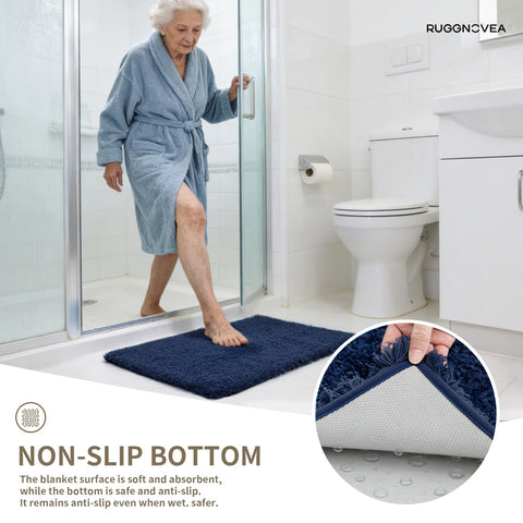 Ruggnovea machine-washable bath mat stays fresh through regular washes.