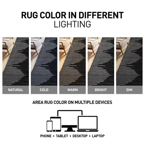 Rugshop Bohemian Stripe easy care with spot cleaning and vacuuming.