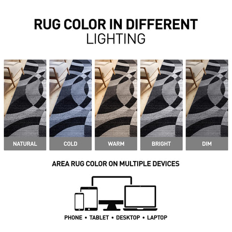 Rugshop Durable polypropylene fibers ensure long-lasting wear in busy homes.