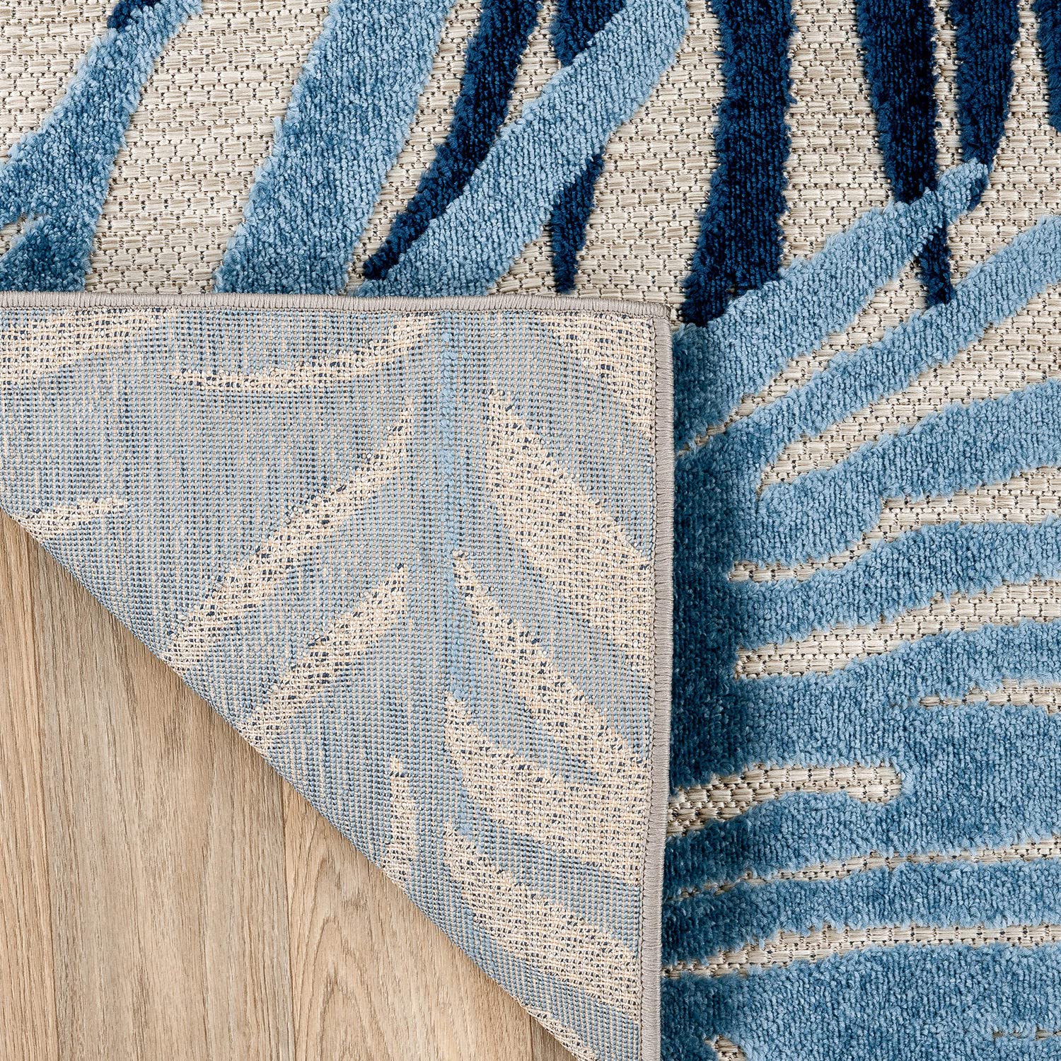 Rugshop Navy Lucca colorway in navy, gray, and multicolor for modern spaces.