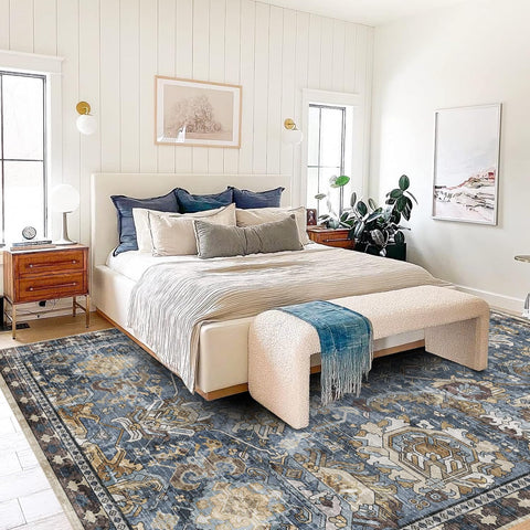 RUGSURE easy-clean rug withstands spills and everyday messes