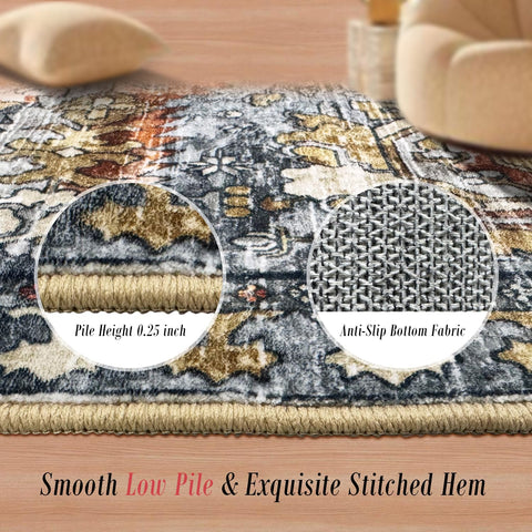 RUGSURE low-pile rug designed for heavy-traffic areas.