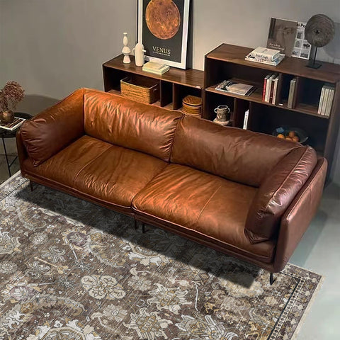 RUGSURE low-pile, durable rug suitable for living rooms and dining areas.