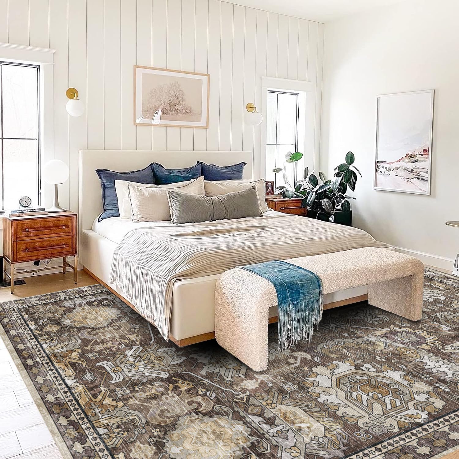 RUGSURE machine-washable rug offers quick cleanup after daily life.