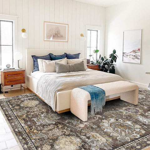 RUGSURE machine-washable rug offers quick cleanup after daily life.