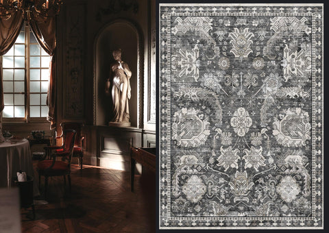 RUGSURE non-slip back keeps the rug secure in busy living spaces.