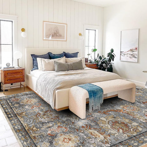 RUGSURE pet- and child-friendly backing for busy homes.