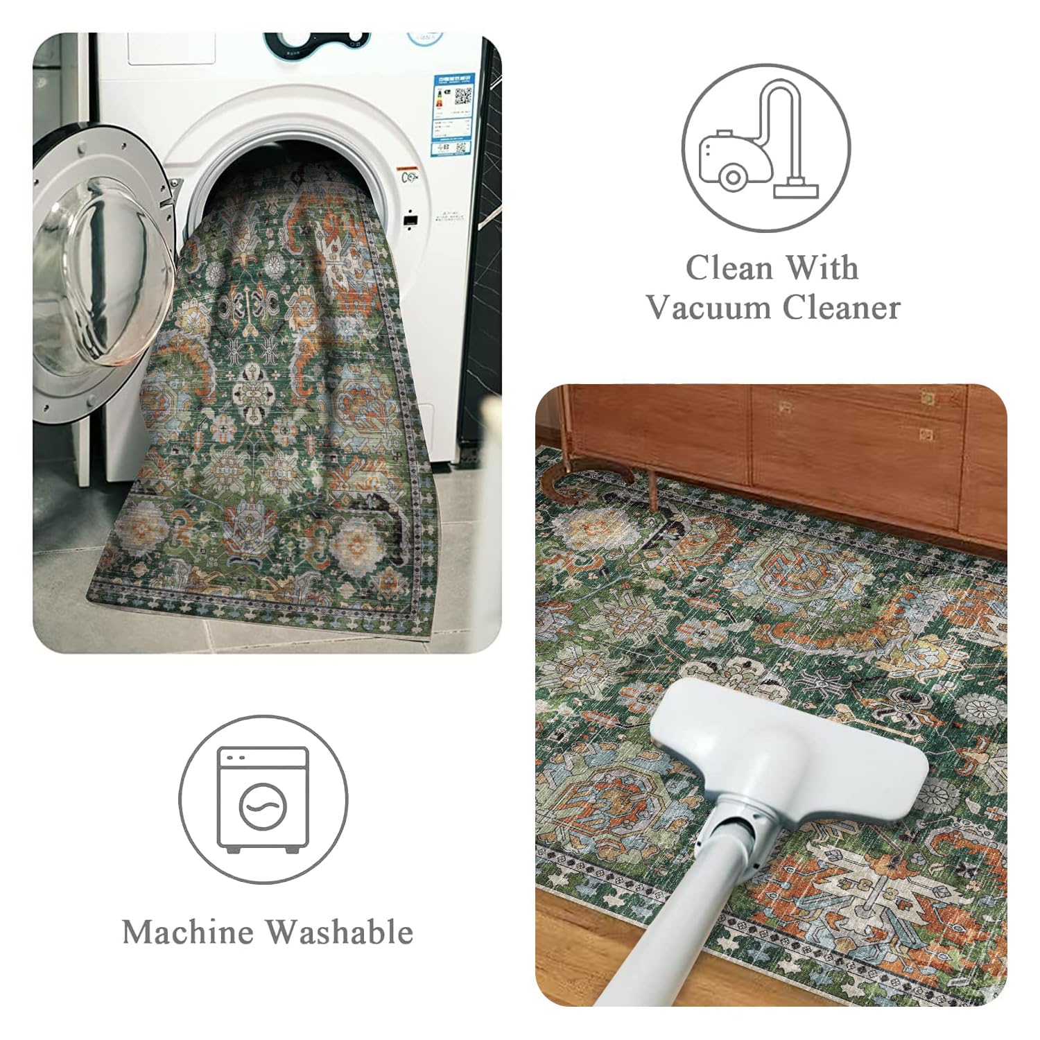 RUGSURE plush surface close-up reveals ultra-soft texture underfoot