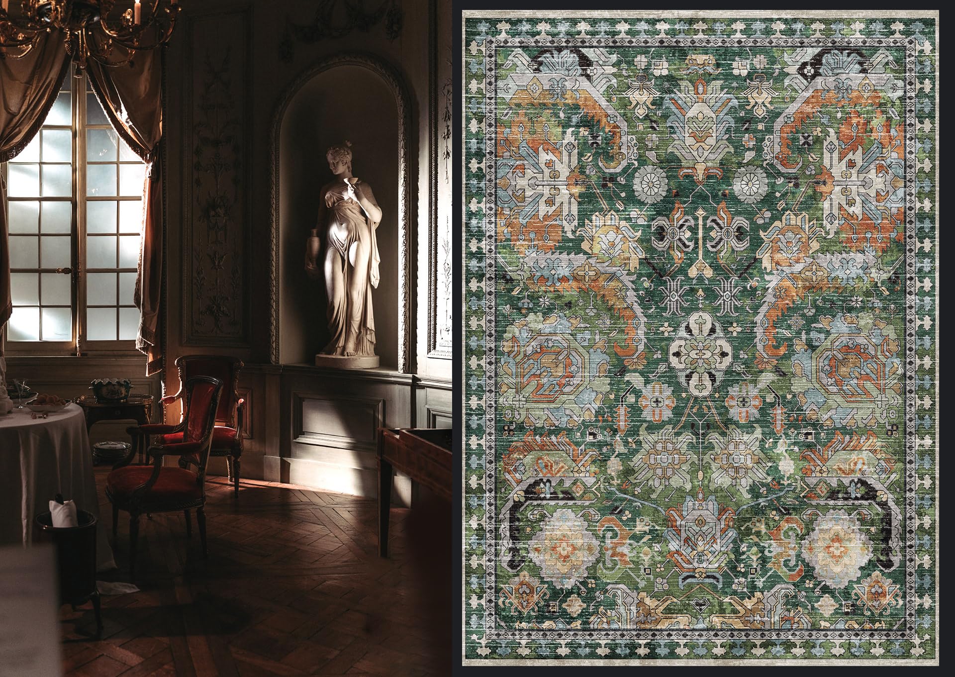 RUGSURE washable rug offers soft velvet touch for comfy floors in bedrooms and nurseries.