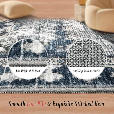 RUGSURE soft velvety surface for barefoot comfort in bedrooms and nurseries.