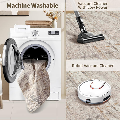 Rugxara beige grey color coordinates with neutral decor schemes.