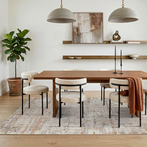 Rugxara non-slip backing keeps the rug in place on smooth floors for safety.